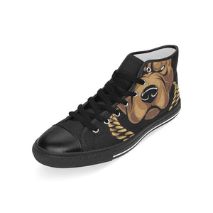 #Rossolini1# InSider Root Beer Men’s Classic High Top Canvas Shoes (Model 017)