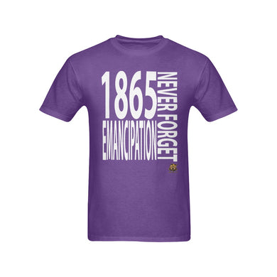 #NEVERFORGET# Emancipation 1865 Men's Purple T-Shirt