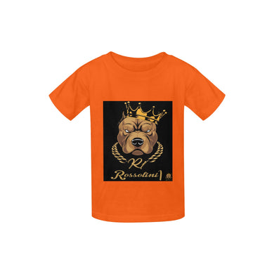 #Rossolini1# Logo Orange Kid's  Classic T-shirt (Model T22)
