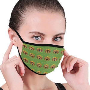#Rossolini1# Green Mouth Mask (2 Filters Included) (Non-medical Products)