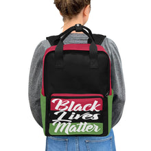 #Rossolini1# Black Lives Matter R/B/G 2 Twin Handle Backpack (Model 1732)