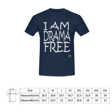#DRAMA FREE# Navy Blue T-Shirt