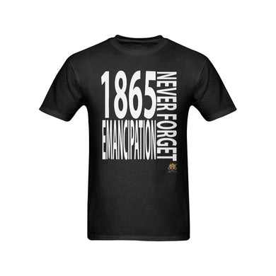 #NEVERFORGET# Emancipation 1865 Men's Black T-Shirt