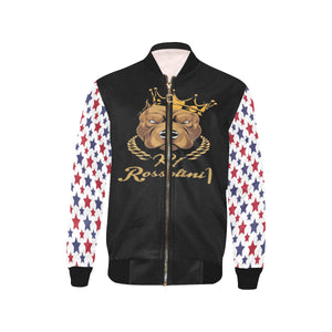#Rossolini1# In Your Face Stars Sleeves Kids' Bomber Jacket (Model H40)
