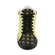 #Rossolini1# TimeLess Lemon Men's Chukka Canvas Shoes (Model 003)