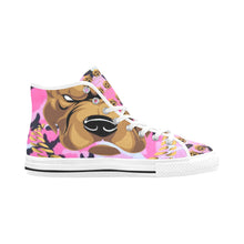 #Rossolini1# Streetz Pink/Black Camo White Bottom Vancouver H Women's Canvas Shoes (1013-1)