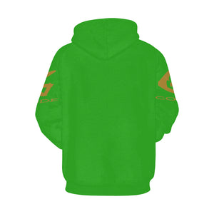#Rossolini1# G-CODE Green Hoodie for Women (Model H13)