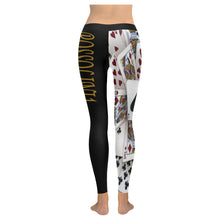 #Rossolini1# TheName 52 Card Pickup Low Rise Leggings (Invisible Stitch) (Model L05)