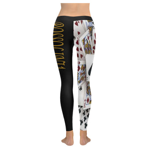 #Rossolini1# TheName 52 Card Pickup Low Rise Leggings (Invisible Stitch) (Model L05)
