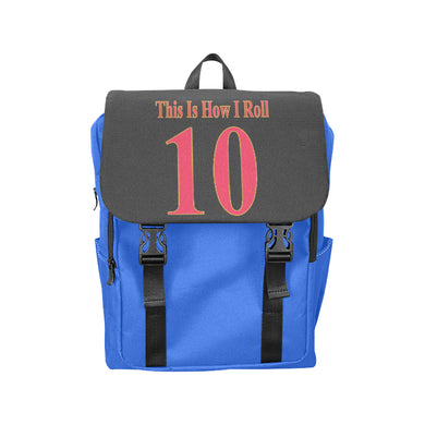 #This Is How I Roll# 10 Red/Gold Casual Shoulders Backpack (Model 1623)