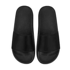 #Rossolini1# Black Men's Slide Sandals/Large Size (Model 057)