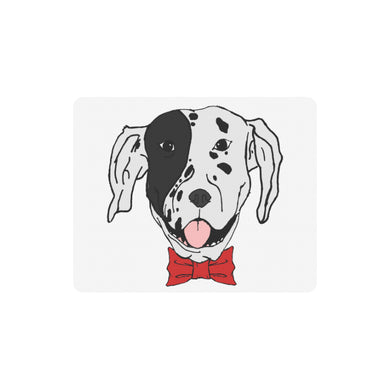 #Dalmatian# Red Bow Tie Rectangle Mousepad