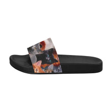 #I Love All Cats# Men's Slide Sandals/Large Size (Model 057)