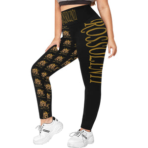 #Rossolini1# TheName MaskOff Right Plus Size High Waist Leggings (Model L44)