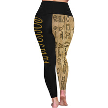 #Rossolini1# TheName HIEROGLYPHS Plus Size High Waist Leggings (Model L44)