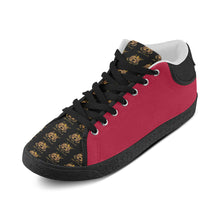 #Rossolini1# TimeLess Red Men's Chukka Canvas Shoes (Model 003)