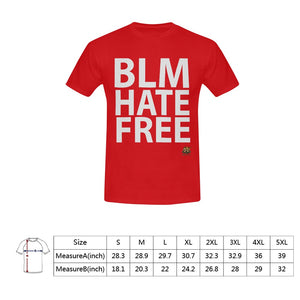 #BLM# HATE FREE Red T-Shirt