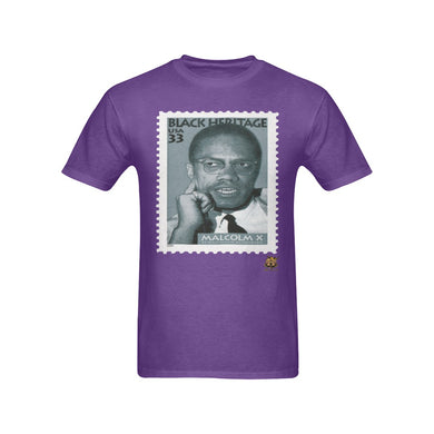 #Stamped# Malcoln X Purple T-Shirt