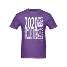 #NEVERFORGET# BLM 2020 Men's Purple T-Shirt