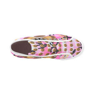 #Rossolini1# Streetz Pink/Black Camo White Bottom Vancouver H Women's Canvas Shoes (1013-1)