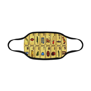 #HIEROGLYPHIC ALPHABET# Mouth Mask