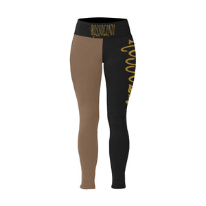 #Rossolini1# TheName B/BR Plus Size High Waist Leggings (Model L44)