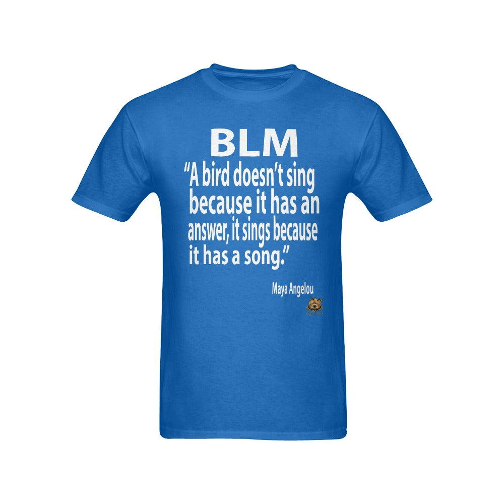 #A Bird Sings# Blue T-Shirt