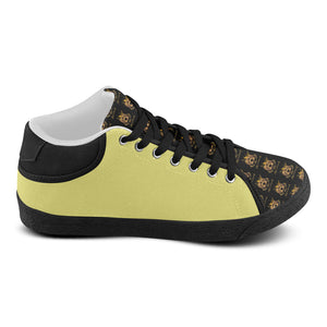#Rossolini1# TimeLess Lemon Men's Chukka Canvas Shoes (Model 003)