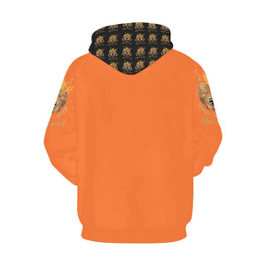 #MASK OFF# Orange Hoodie for Men (Model H13)