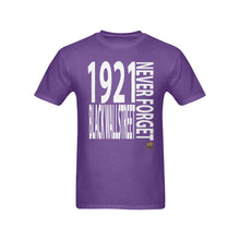 #NEVERFORGET# Black Wall Street 1921 Men's Purple T-Shirt
