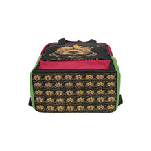 #Rossolini1# Red/Black/Green 2 Twin Handle Backpack (Model 1732)