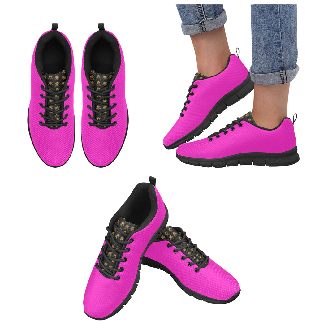 #Rossolini1# TimeLess Hot Pink Women's Breathable Running Shoes/Large (Model 055)