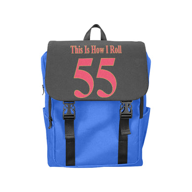 #This Is How I Roll# 55 Red/Gold Casual Shoulders Backpack (Model 1623)
