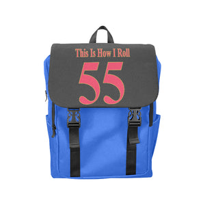 #This Is How I Roll# 55 Red/Gold Casual Shoulders Backpack (Model 1623)