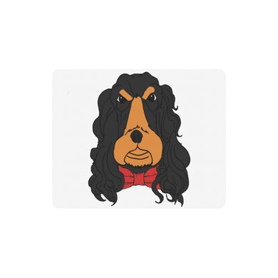 #Cocker Spaniel# Red Bow Tie Rectangle Mousepad