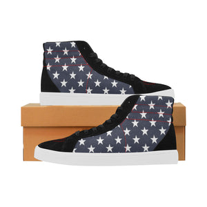 #Rossolini1# Blue Back Stars Capricorn High Top Casual Shoes for Women (Model 037)