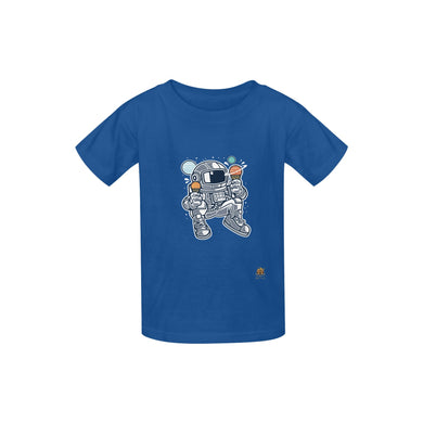 #Rossolini1# Astronaut Ice Cream Blue Kid's  Classic T-shirt (Model T22)