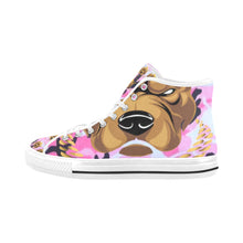 #Rossolini1# Streetz Pink/Black Camo White Bottom Vancouver H Women's Canvas Shoes (1013-1)