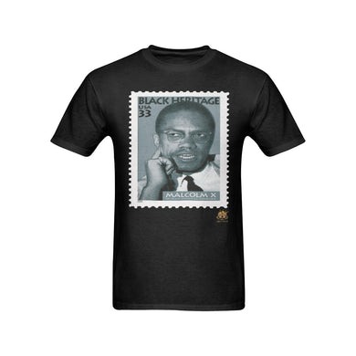 #Stamped# Malcoln X Black T-Shirt