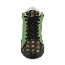 #Rossolini1# TimeLess Grass Green Men's Chukka Canvas Shoes (Model 003)