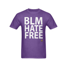 #BLM# HATE FREE Purple T-Shirt