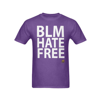 #BLM# HATE FREE Purple T-Shirt