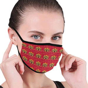 #Rossolini1# Red Mouth Mask (2 Filters Included) (Non-medical Products)