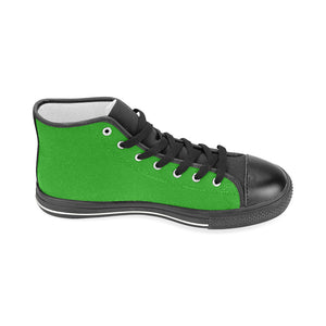 #Rossolini1# InSider Green Men’s Classic High Top Canvas Shoes (Model 017)