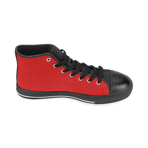 #Rossolini1# InSider Red High Top Canvas Shoes for Kid (Model 017)