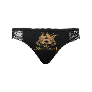 #MASK OFF# Black Women's Lace Panty (Model L41)