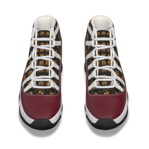 Rossolini1 Candy Apple Red Men's High Top Basketball Shoes