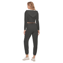 Rossolini1 Asphalt Women's Crop Hoodie Sports Sets