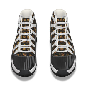 Rossolini1 Black Camo Men's High Top Basketball Shoes