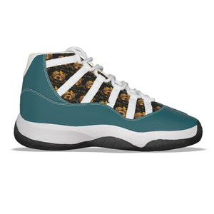 Rossolini1 Kelly Green Men's High Top Basketball Shoes